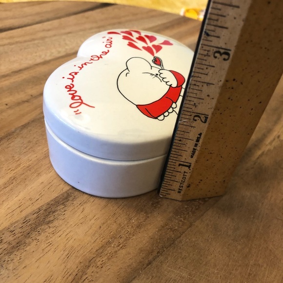 1980 Ziggy Love Is In the Air heart shaped dish - Picture 3 of 5